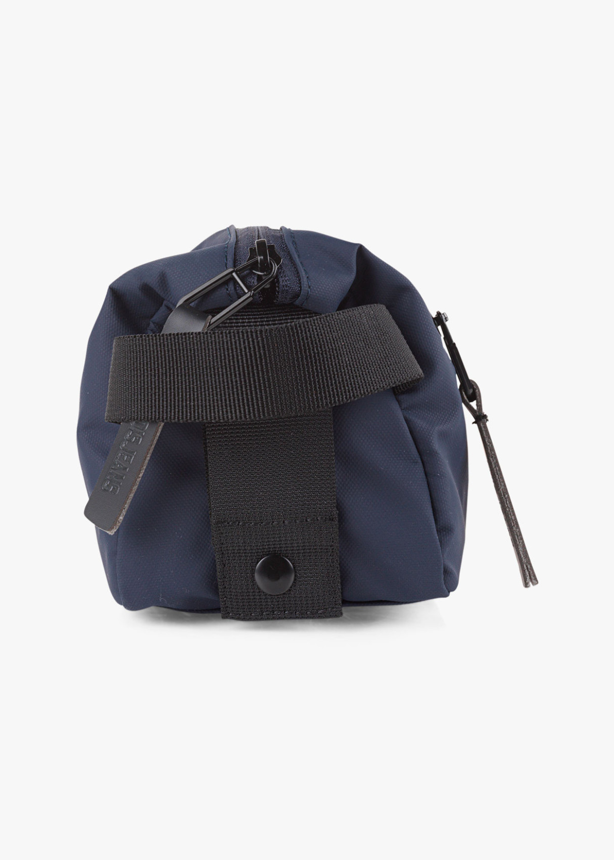 Neceser ligero con cremallera contraste color azul marino