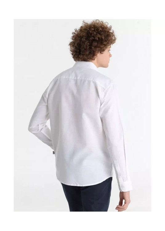 Camisa Manga Larga Básica De Lino