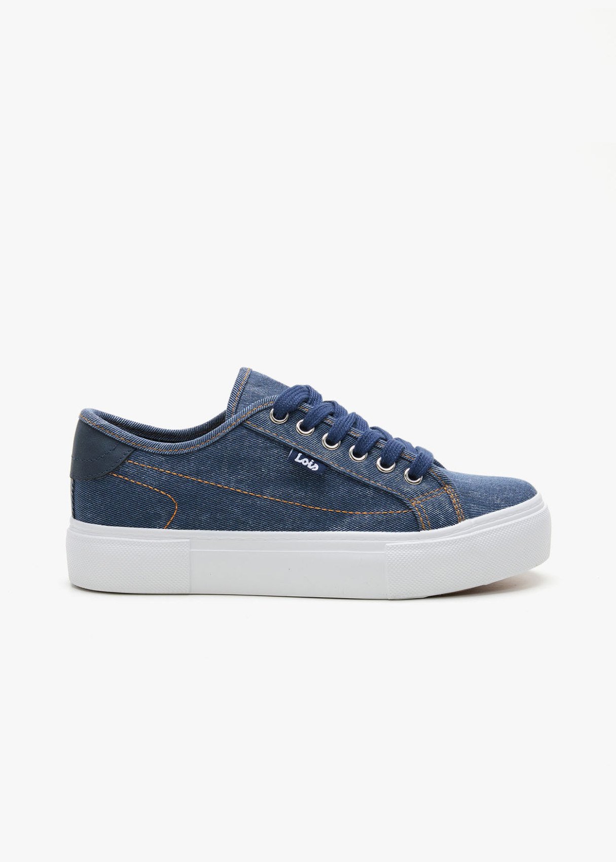 Bambas textil cordones azul