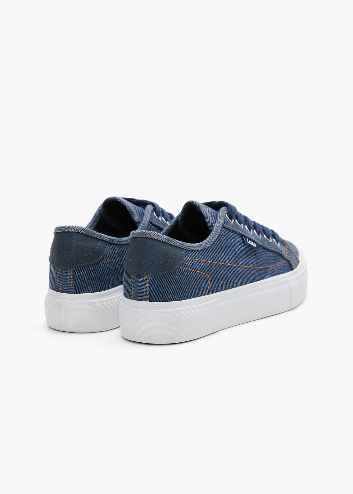 Bambas textil cordones azul