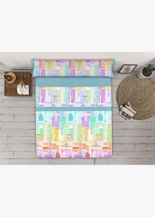 Juego Sabanas MANHATTAN Verde