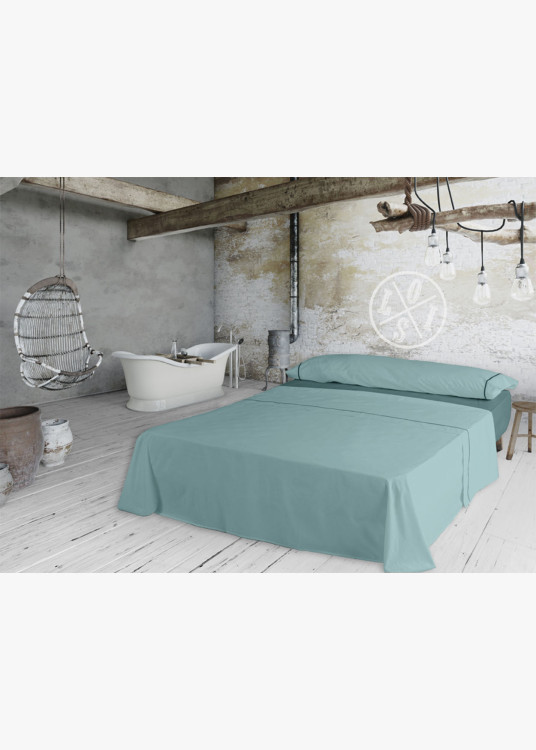 Juego Sabanas 100% Algodón IBIZA Azul Turquesa