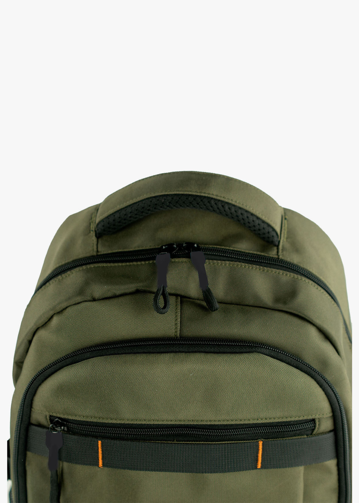 Mochila casual multifuncional bolsillos caqui