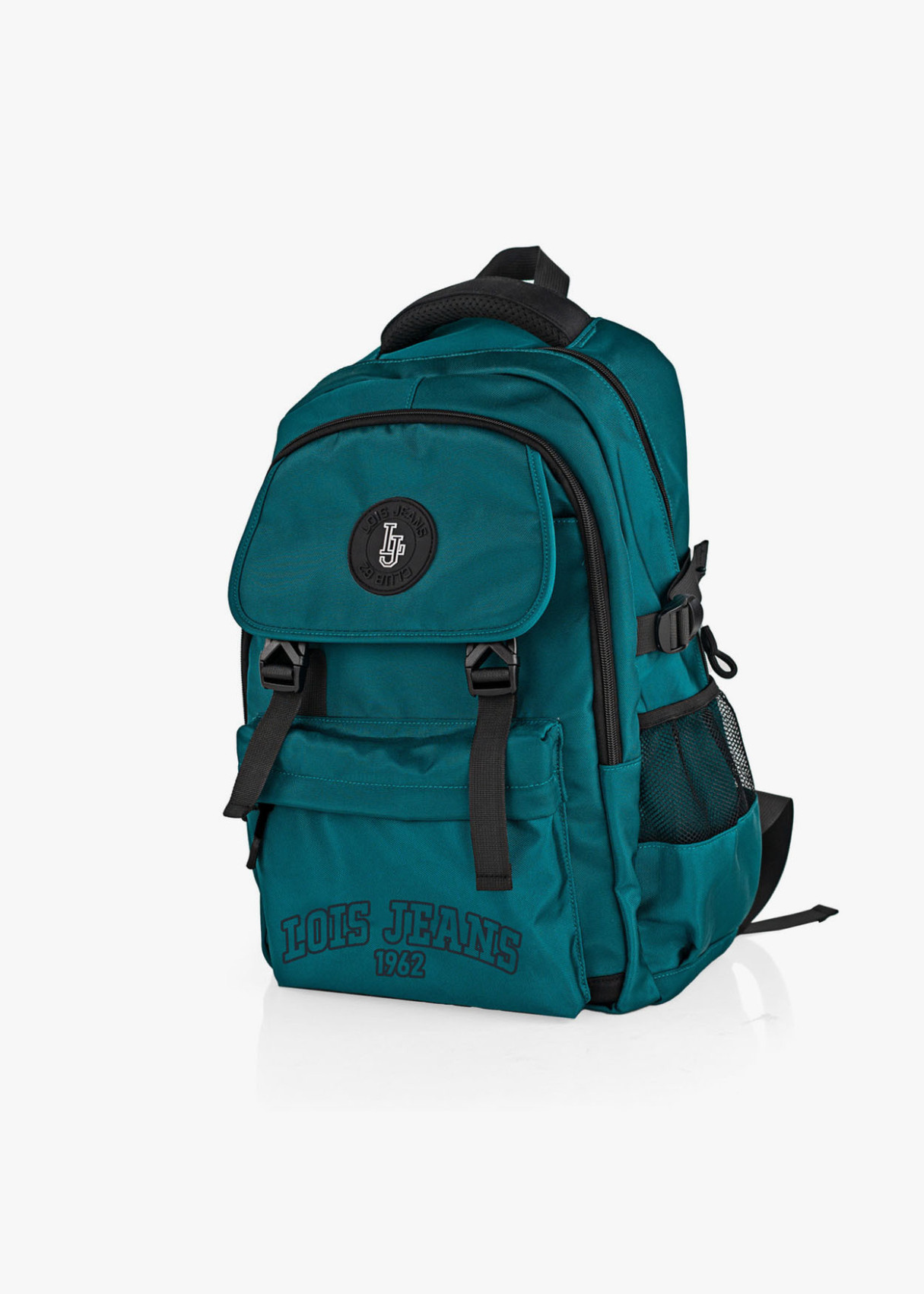 Mochila casual cierre de clip verde