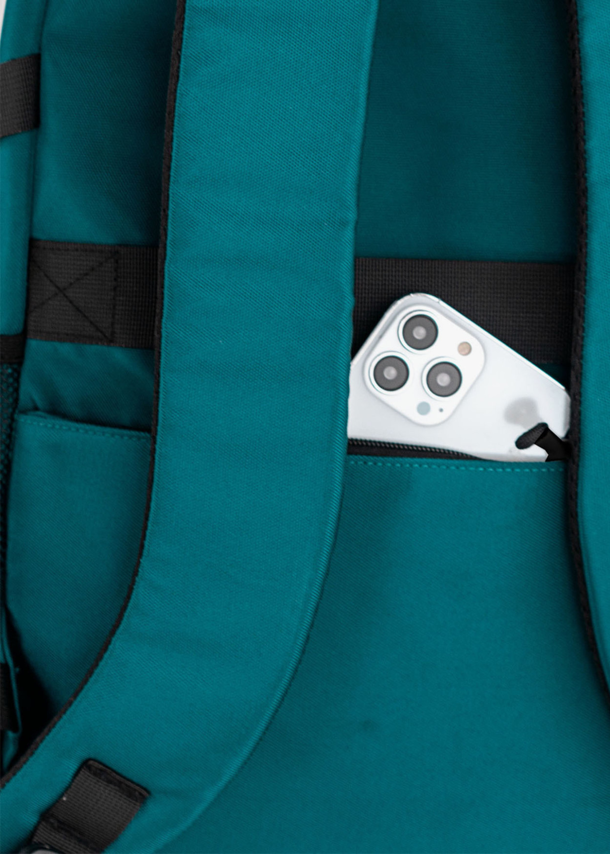 Mochila casual cierre de clip verde