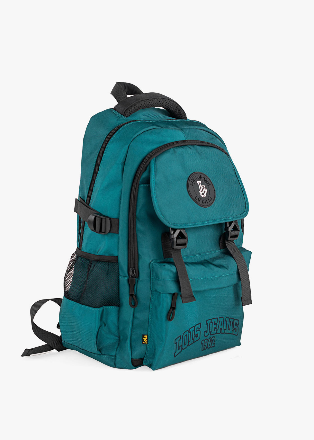 Mochila casual cierre de clip verde