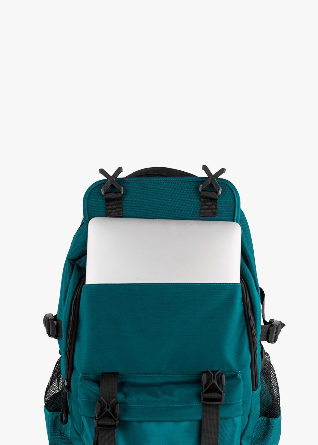 Mochila casual cierre de clip verde