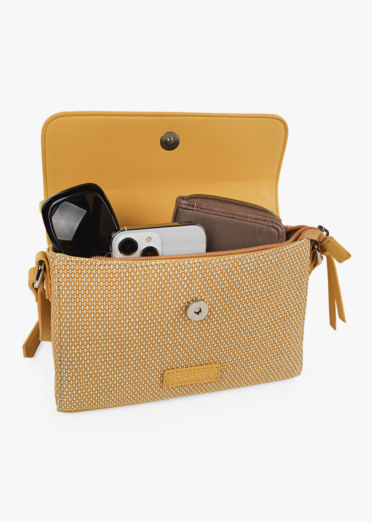 Bandolera ajustable Piel Sintética Mostaza