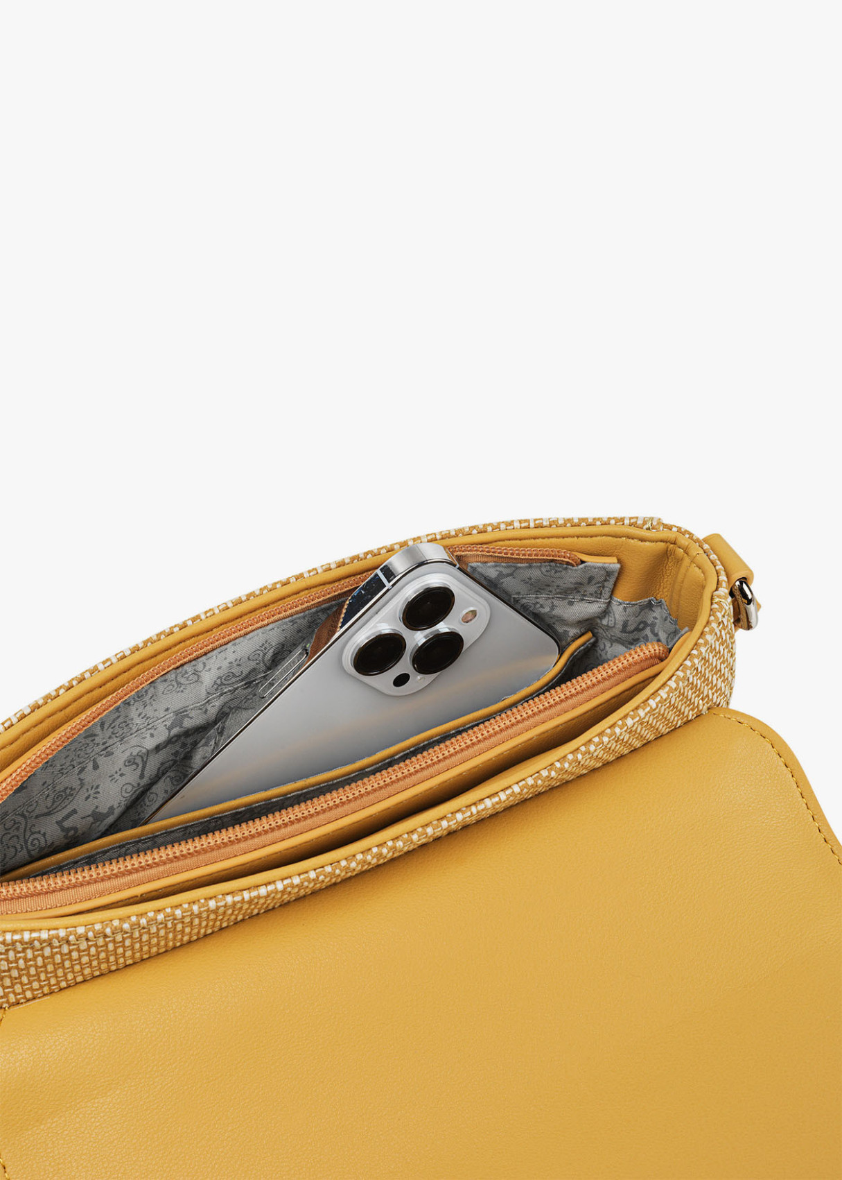 Bandolera ajustable Piel Sintética Mostaza