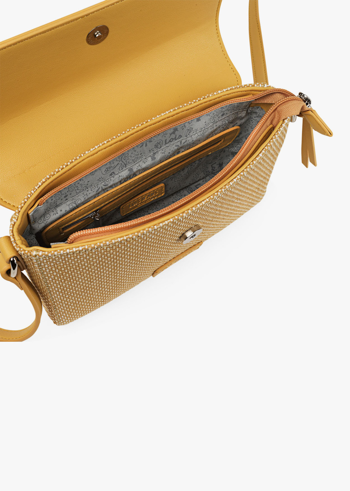 Bandolera ajustable Piel Sintética Mostaza