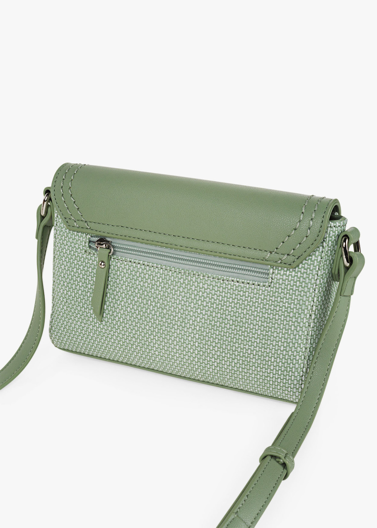 Bandolera Piel Sintética ajustable Verde