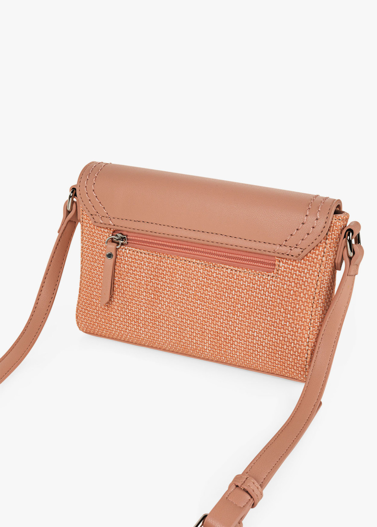 Bandolera Piel Sintética Naranja