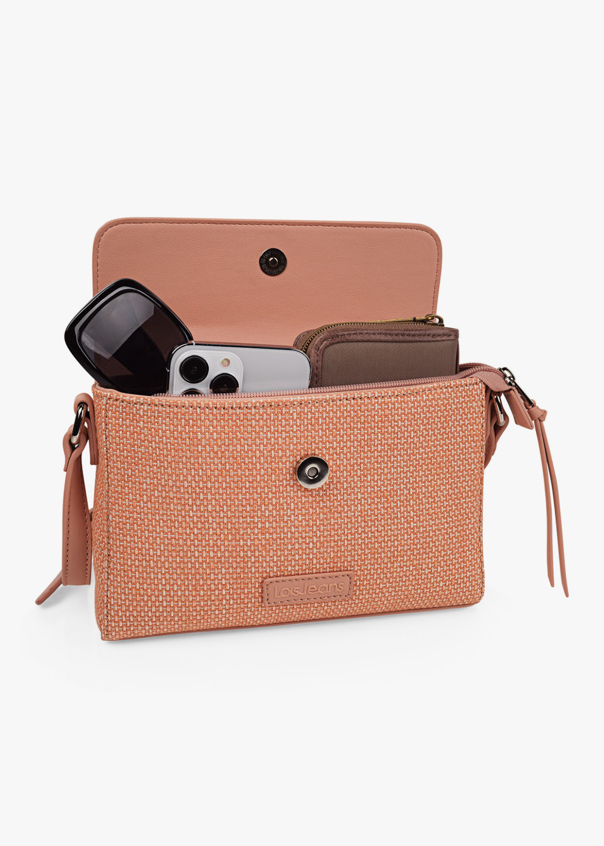 Bandolera Piel Sintética Naranja