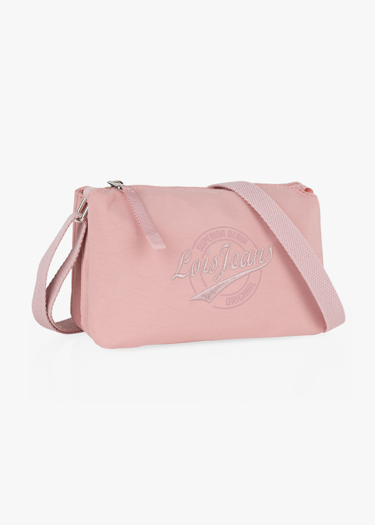 Bolso Bandolera Doble Compartimento Rosa