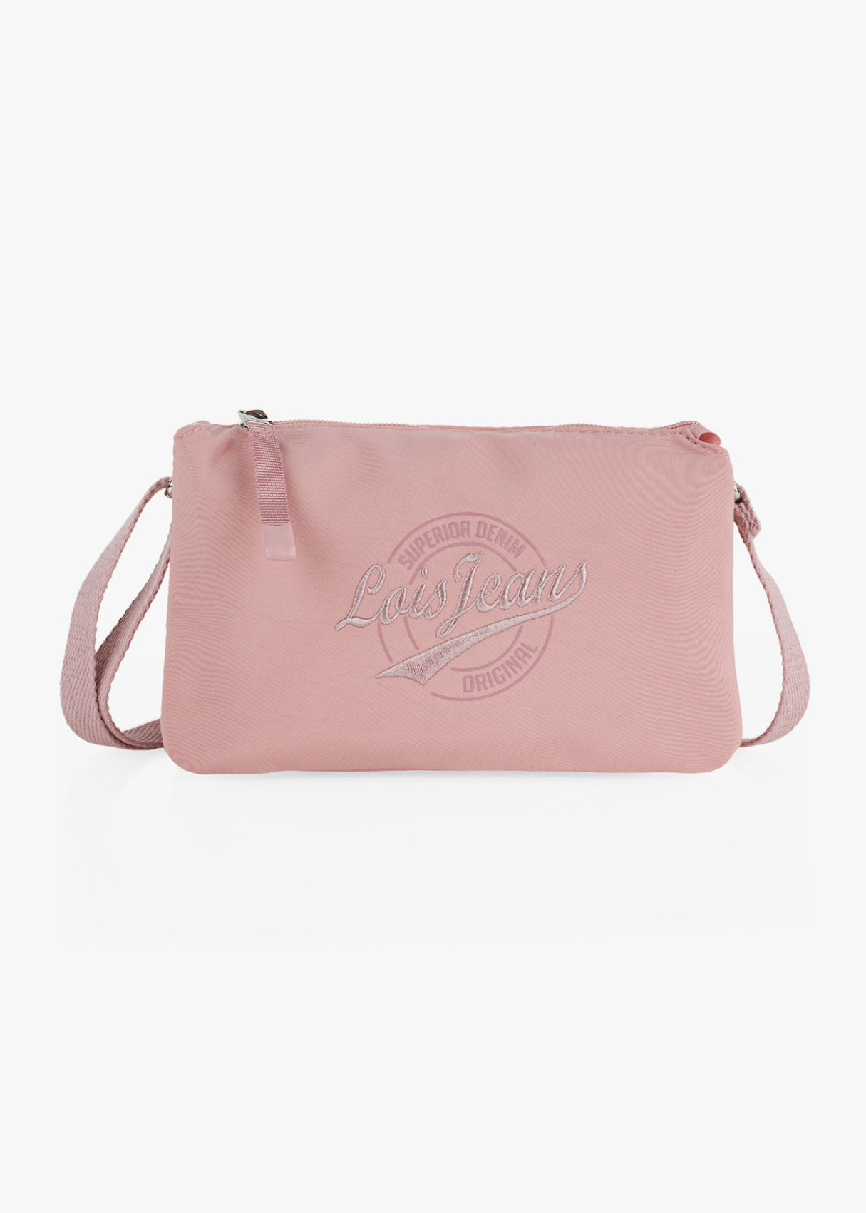 Bolso Bandolera Doble Compartimento Rosa