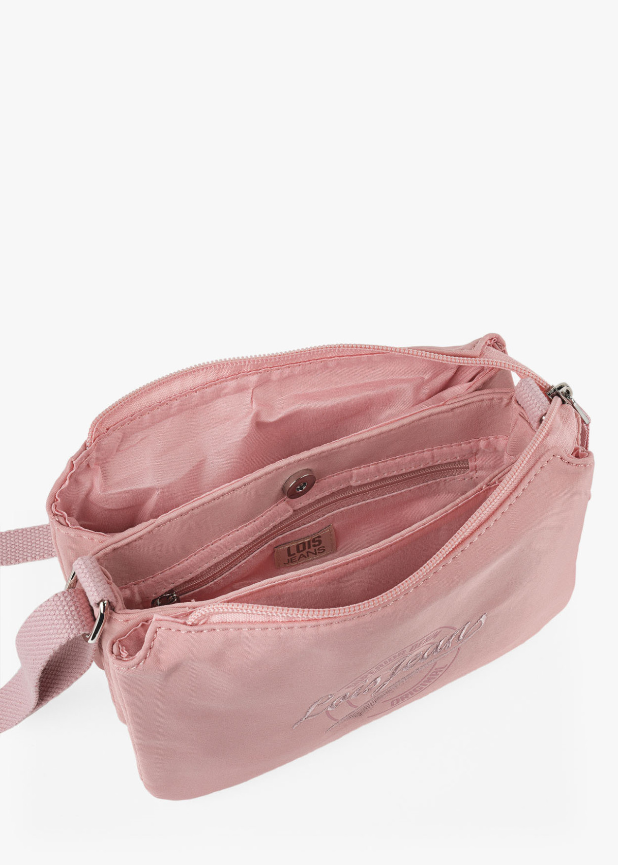 Bolso Bandolera Doble Compartimento Rosa