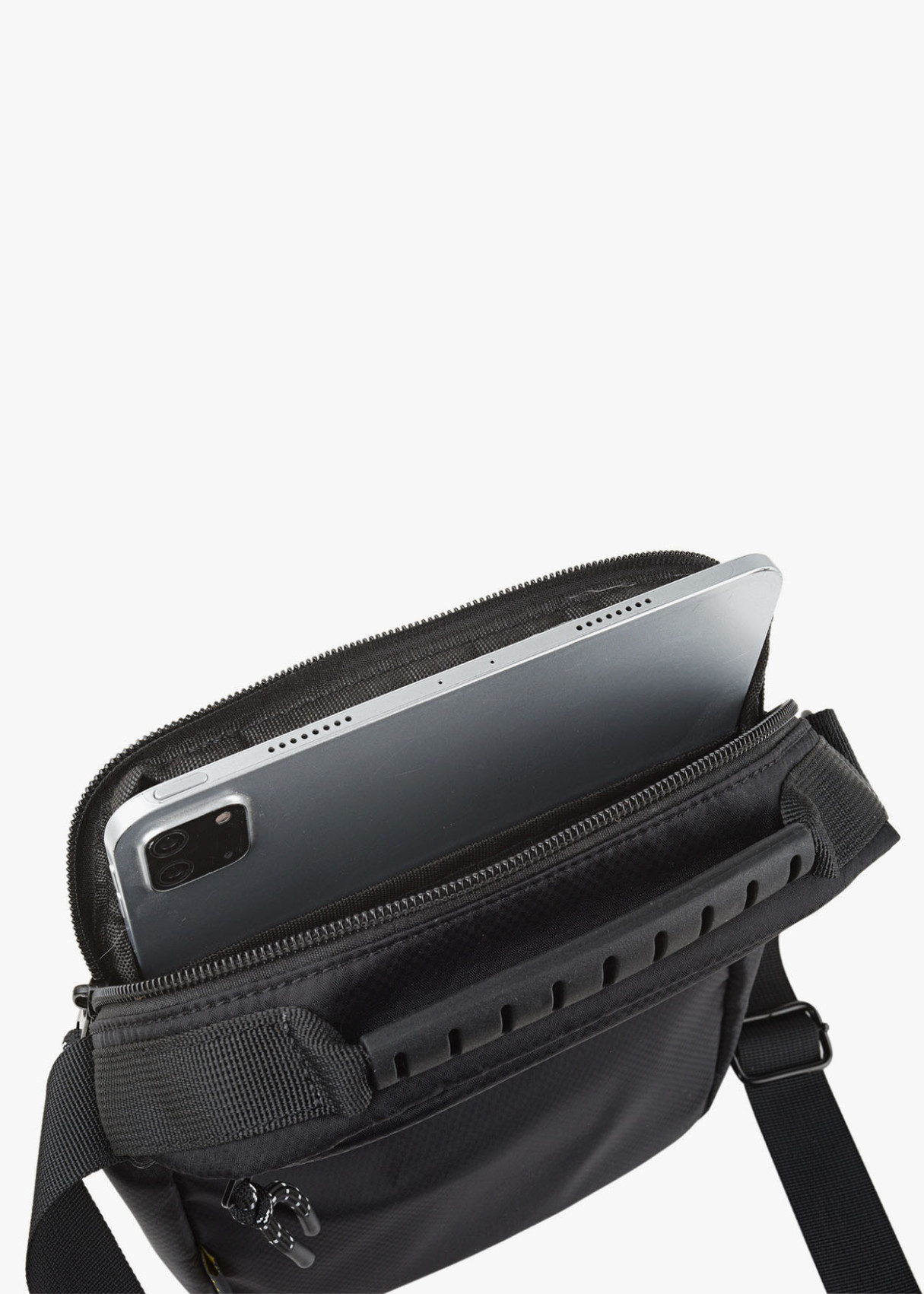 Bandolera ajustable logo Lois jeans negro