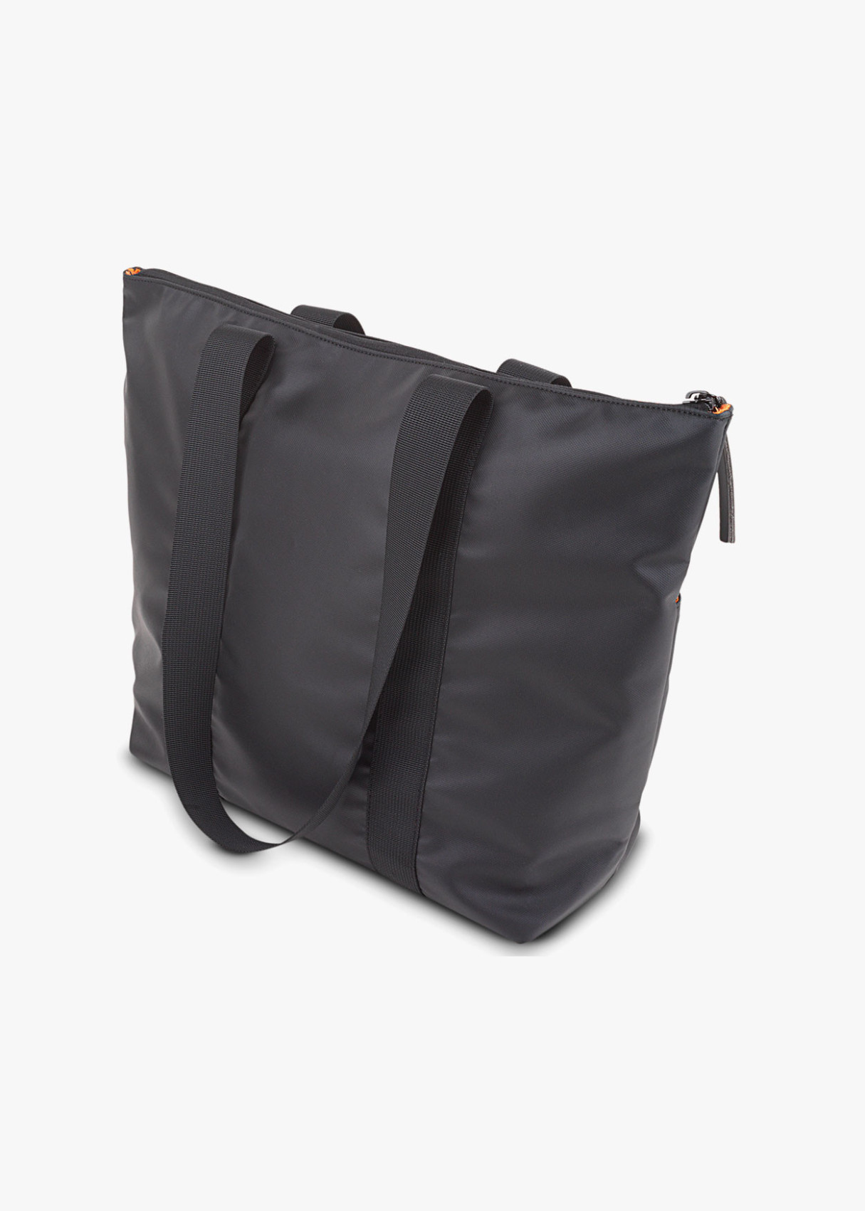 Bolso portadocumentos y ordenador portátil de lona negra
