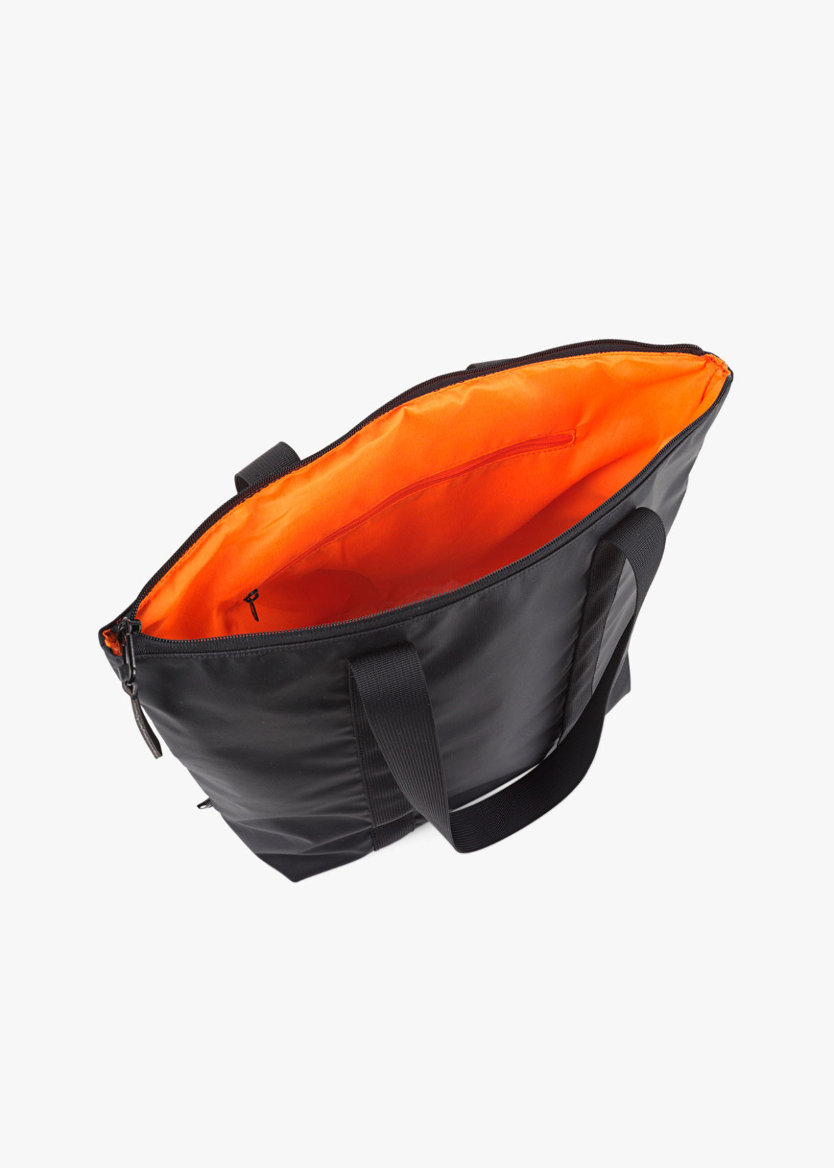 Bolso portadocumentos y ordenador portátil de lona negra