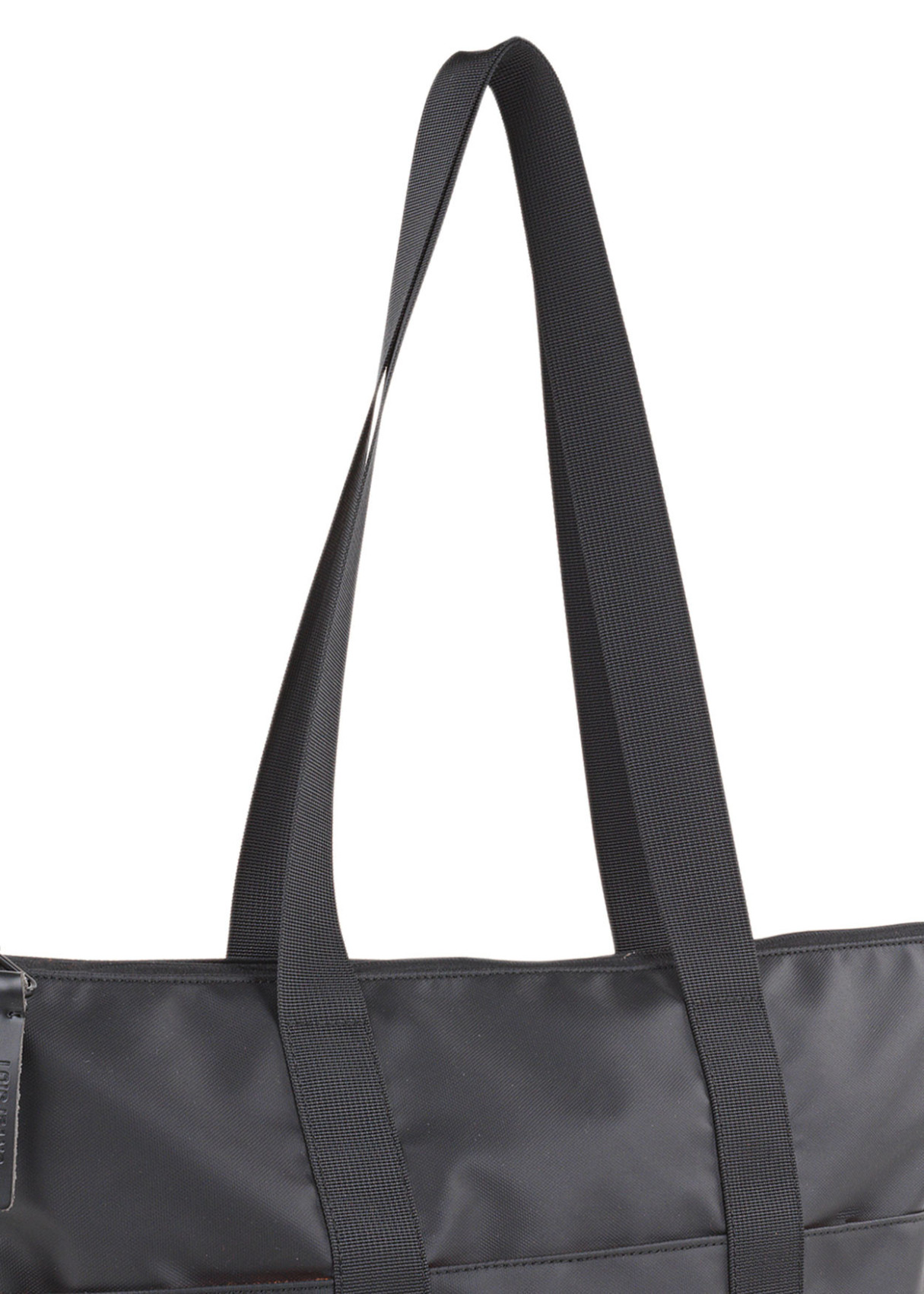 Bolso portadocumentos y ordenador portátil de lona negra