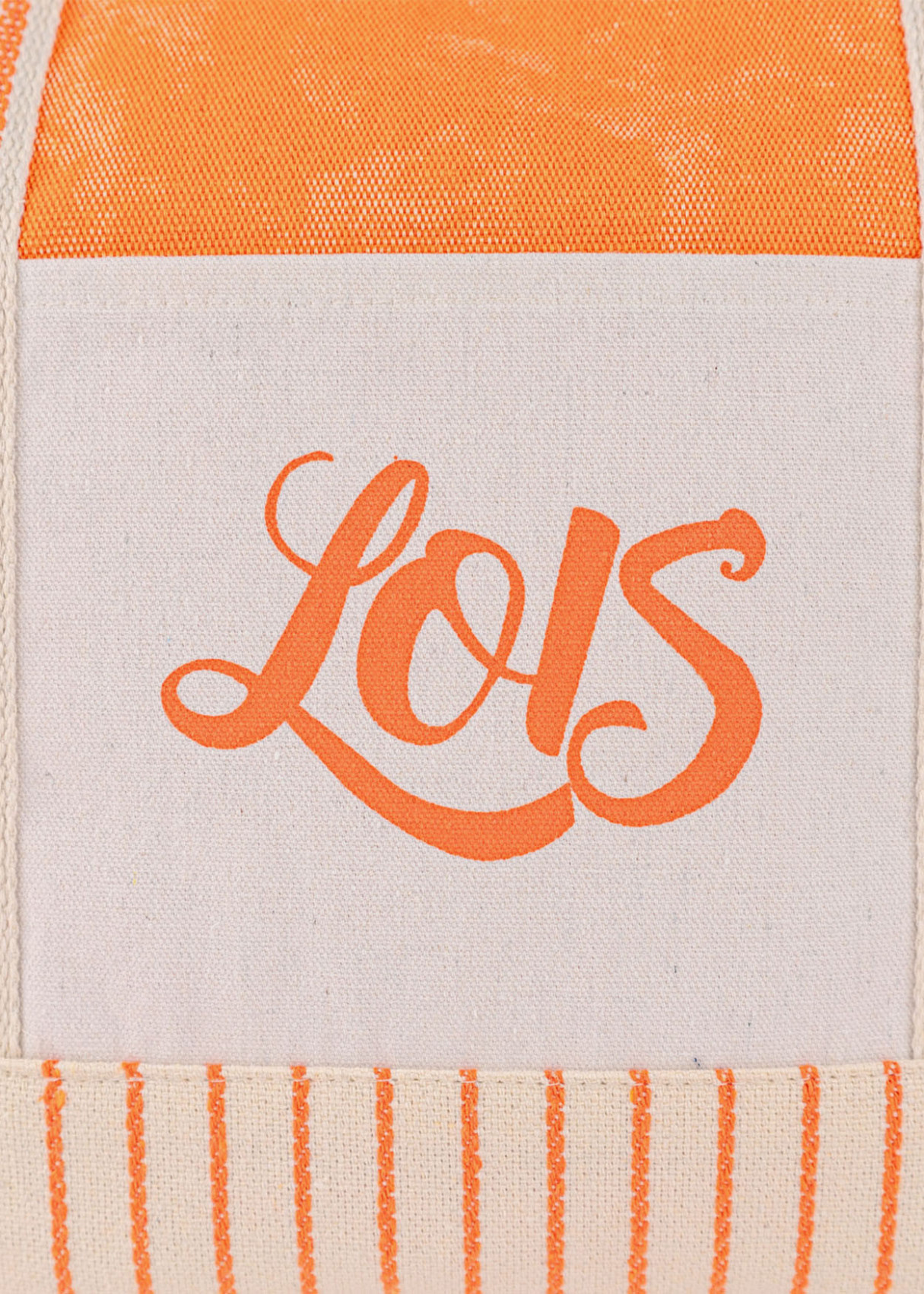 Bolso Playa rayas neceser naranja