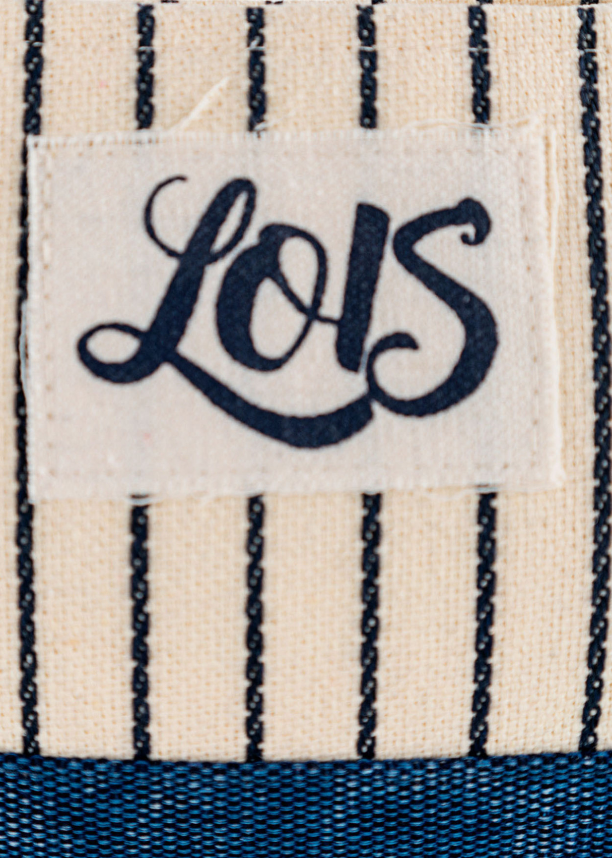 Bolsa de aseo neceser rayas azul