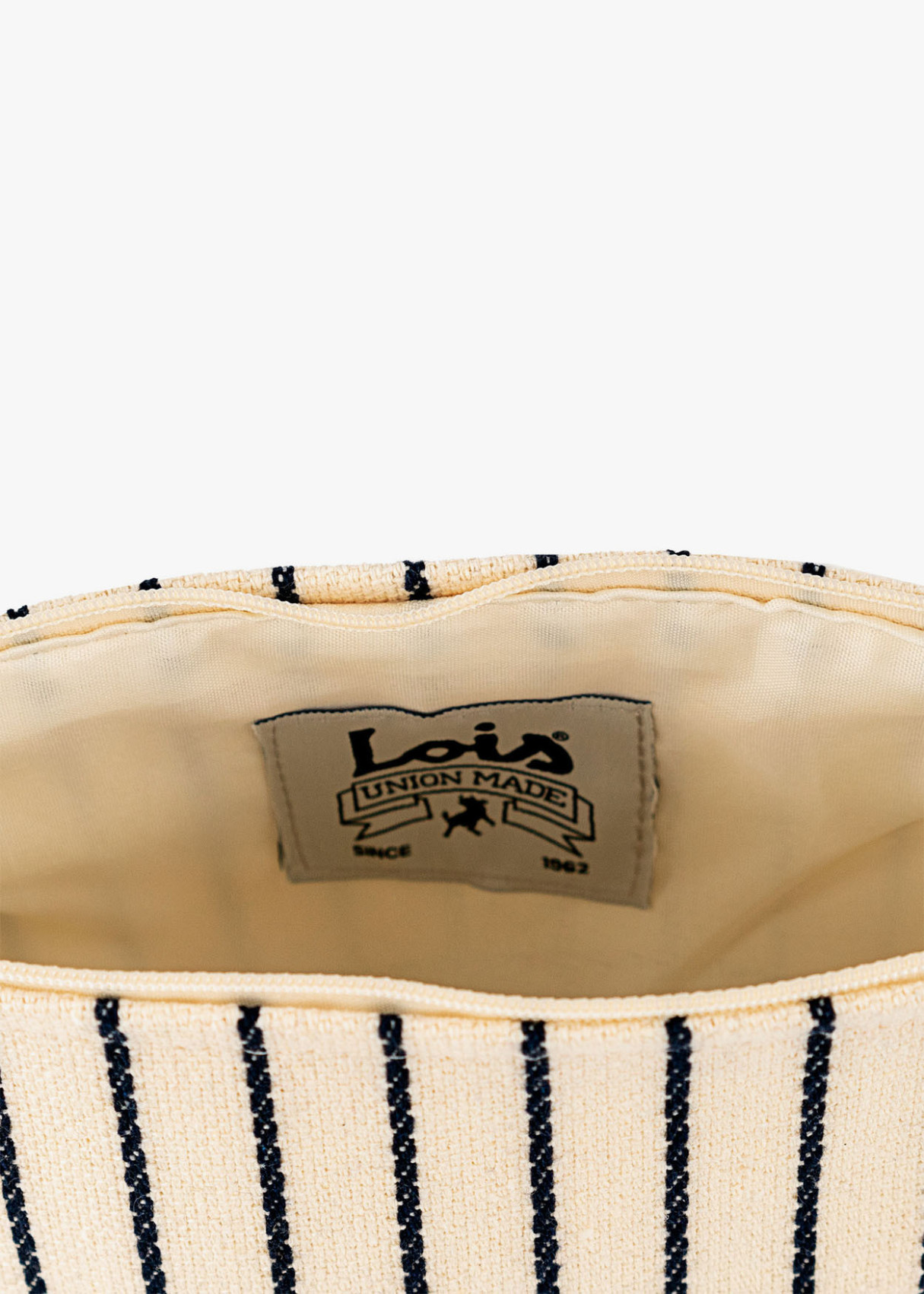 Bolsa de aseo neceser rayas azul