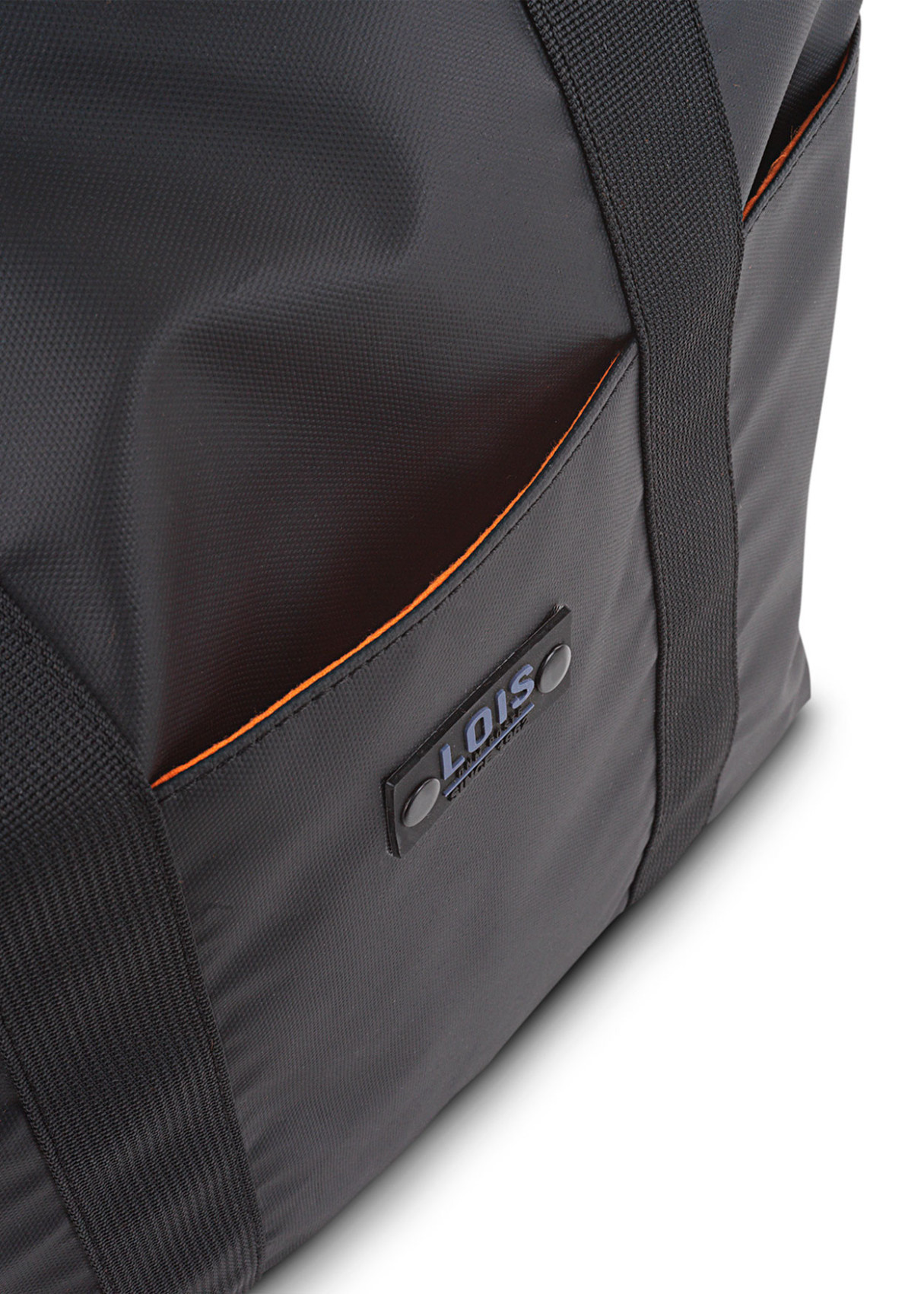 Bolso portadocumentos y ordenador portátil de lona negra