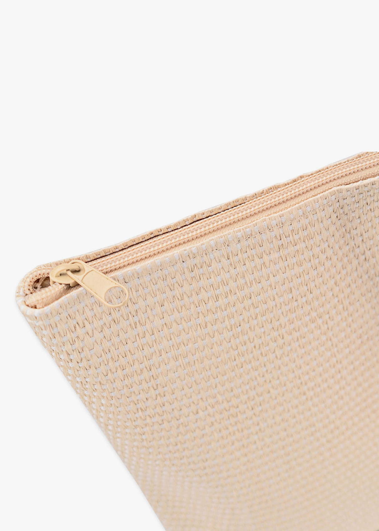 Bolso Playa Rafia Bicolor Naranja