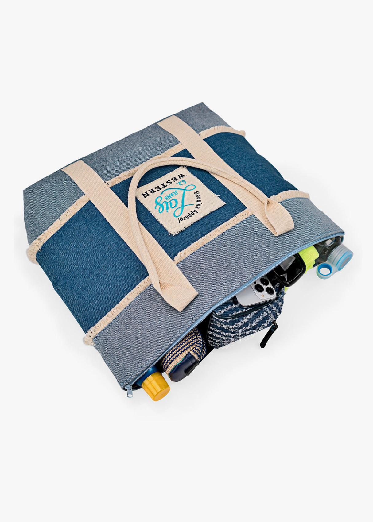 Bolso Playa estilo denim azul
