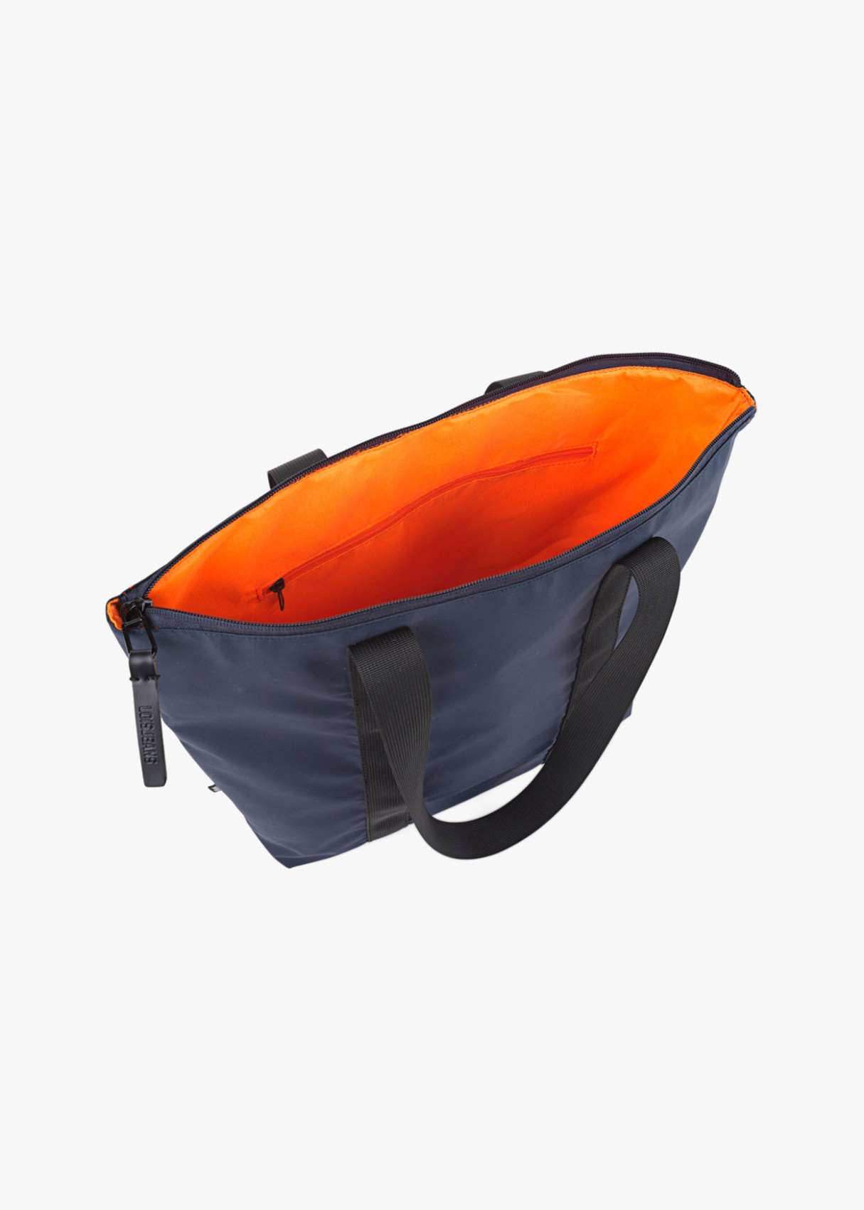 Bolso portadocumentos y ordenador portátil de lona azul