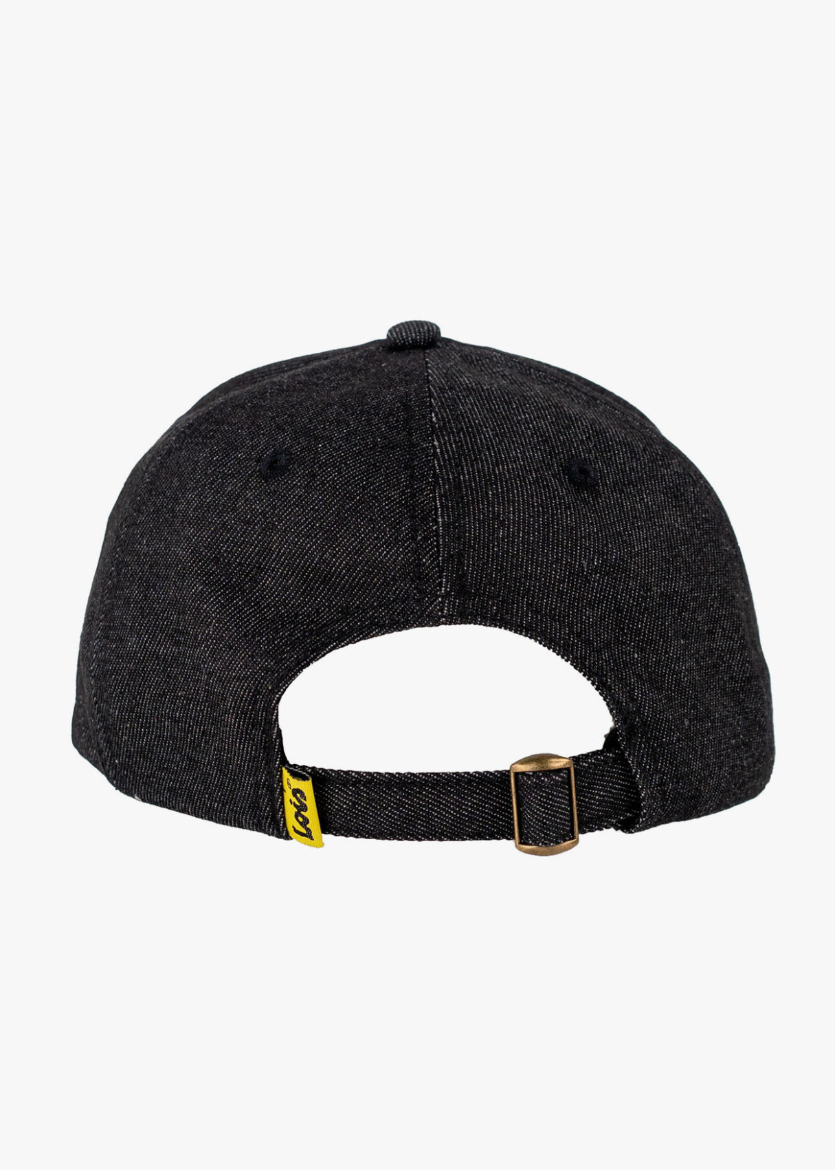 Gorra beisbol estilo casual con visera denim negro