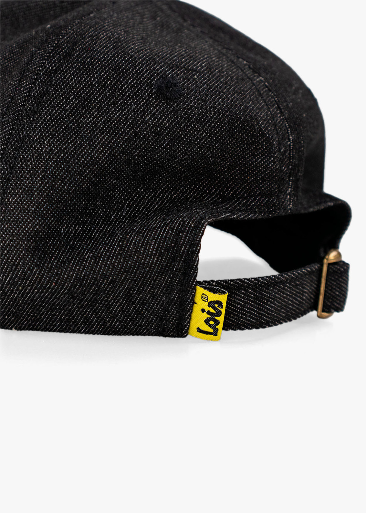 Gorra beisbol estilo casual con visera denim negro