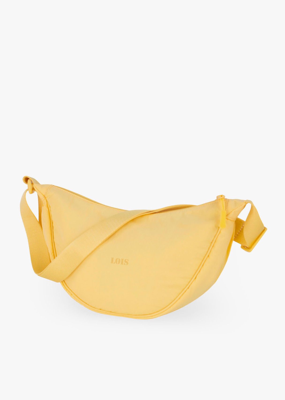 Bolso bandolera monocolor ajustable amarillo