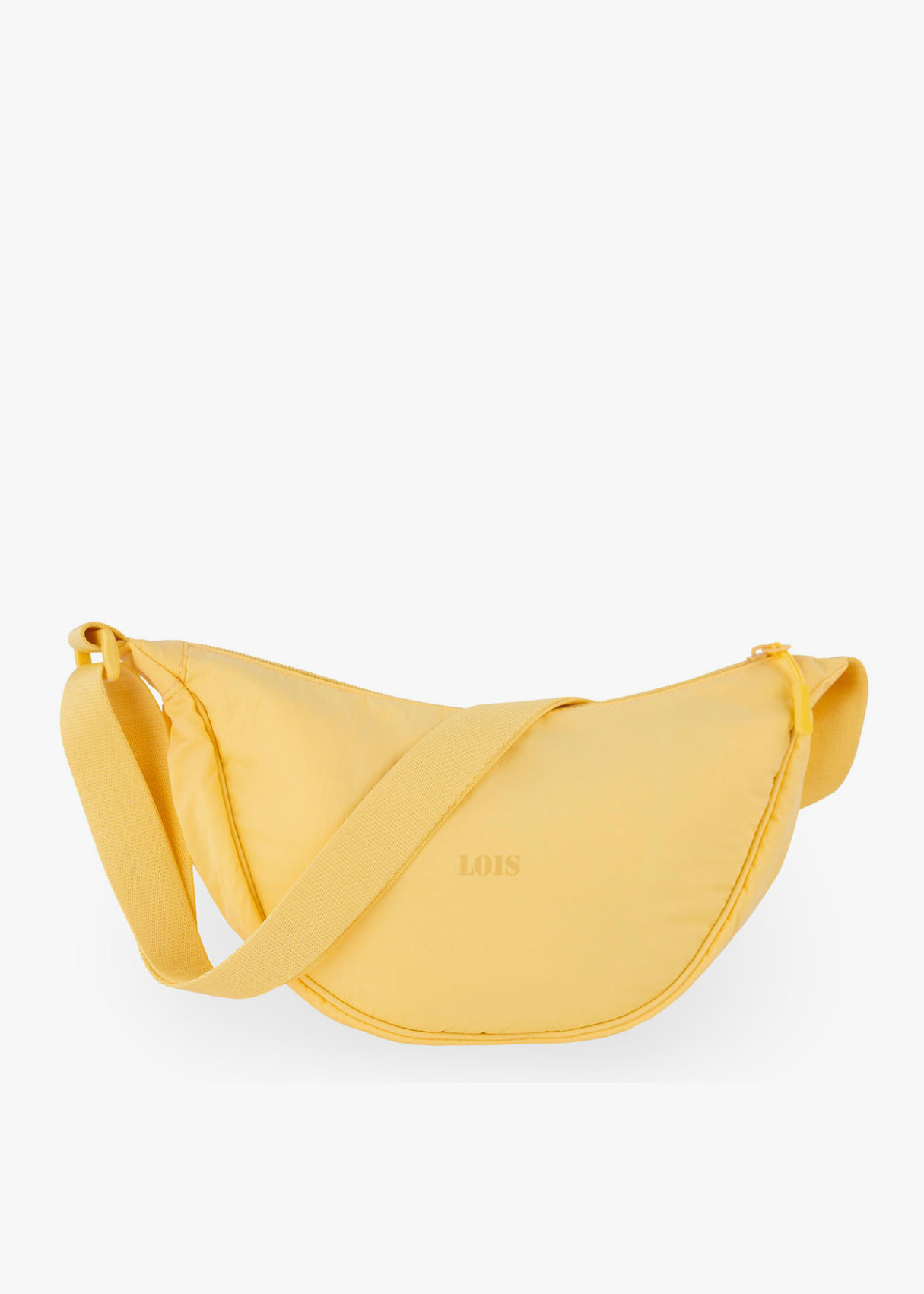 Bolso bandolera monocolor ajustable amarillo