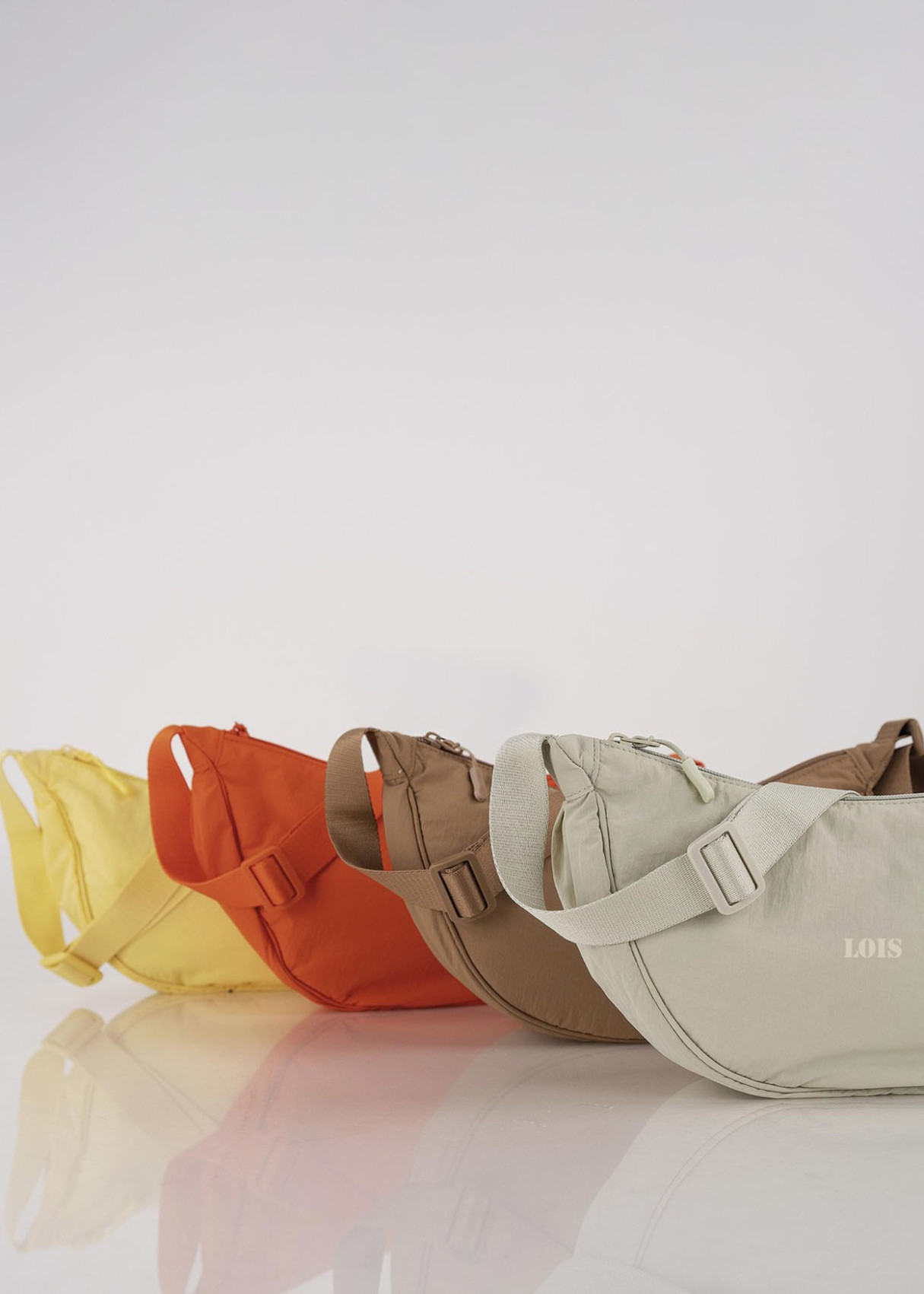 Bolso bandolera ajustable monocolor naranja