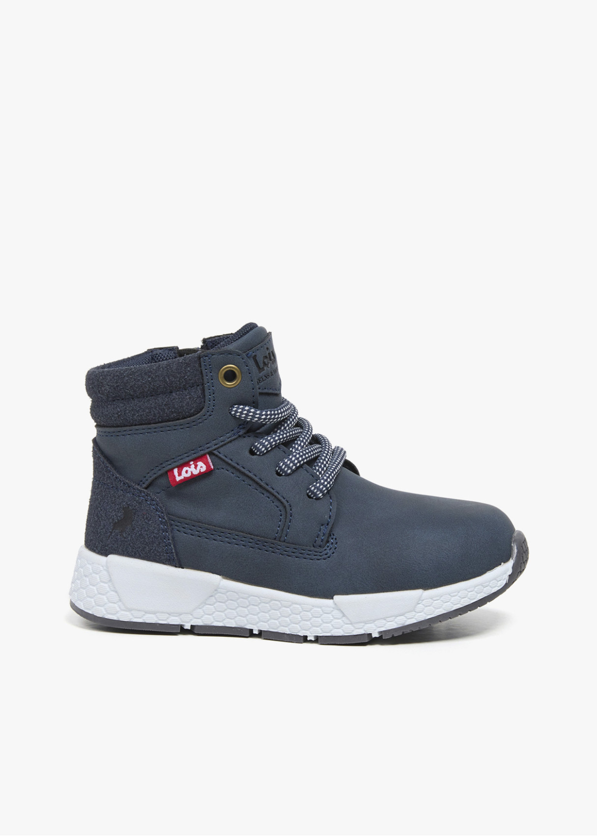 Botines Casual collarín acolchado azul