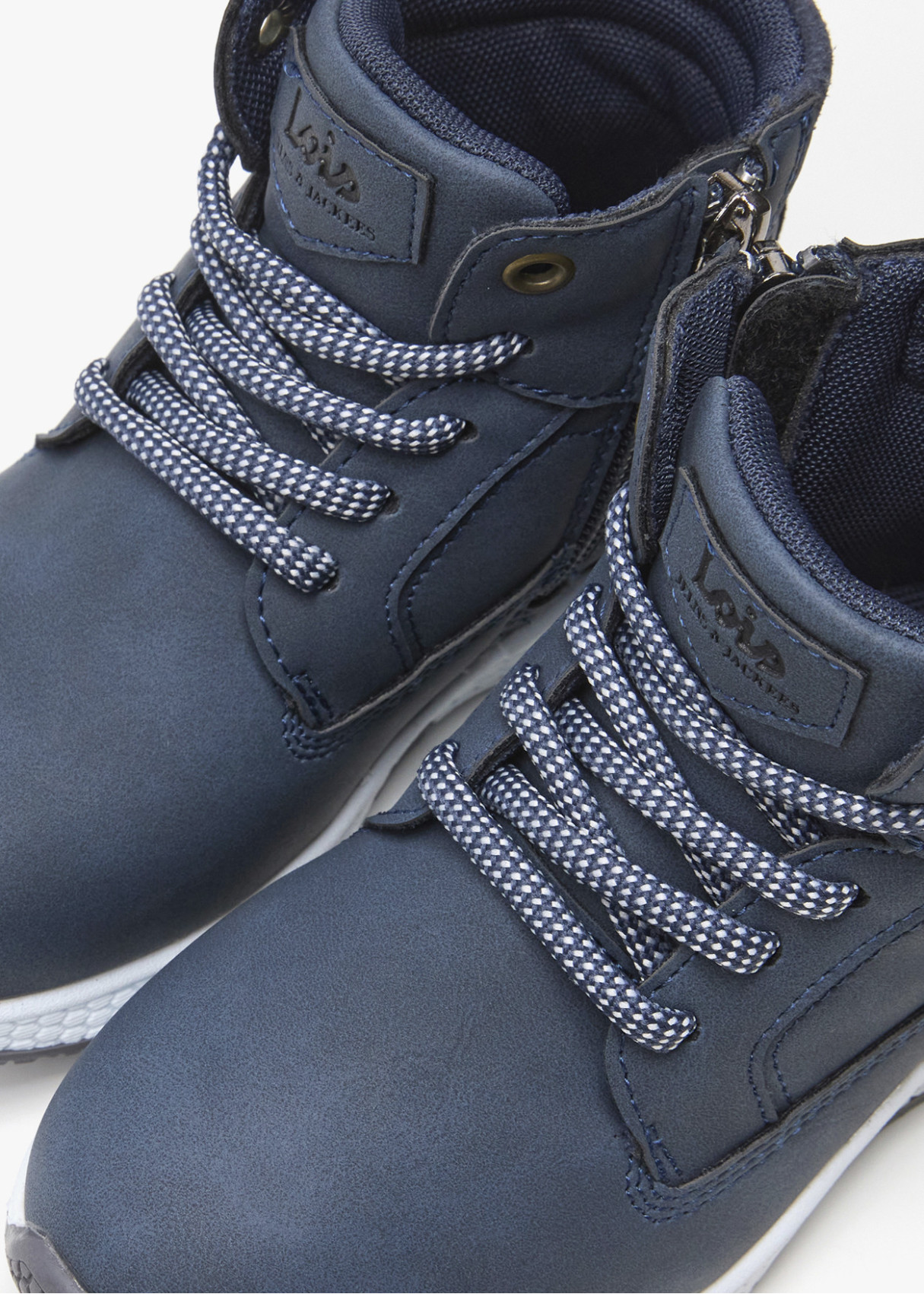 Botines Casual collarín acolchado azul