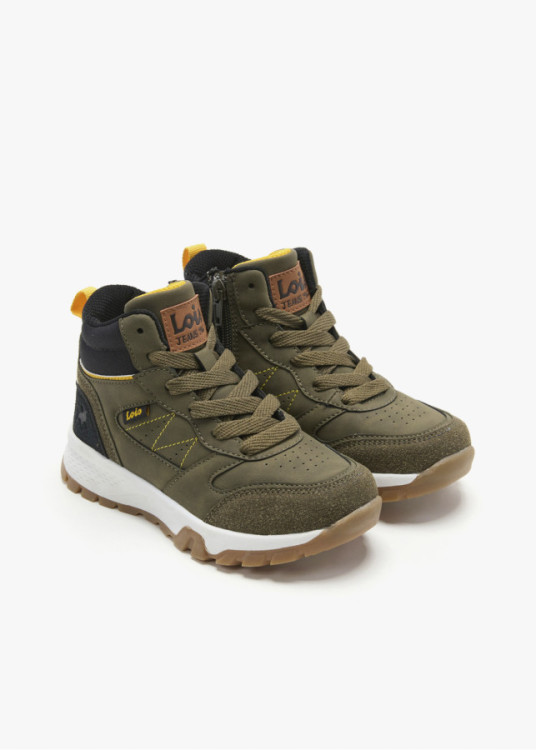Botines Casual Outdoor Cremallera Interior verde