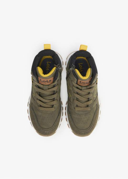 Botines Casual Outdoor Cremallera Interior verde