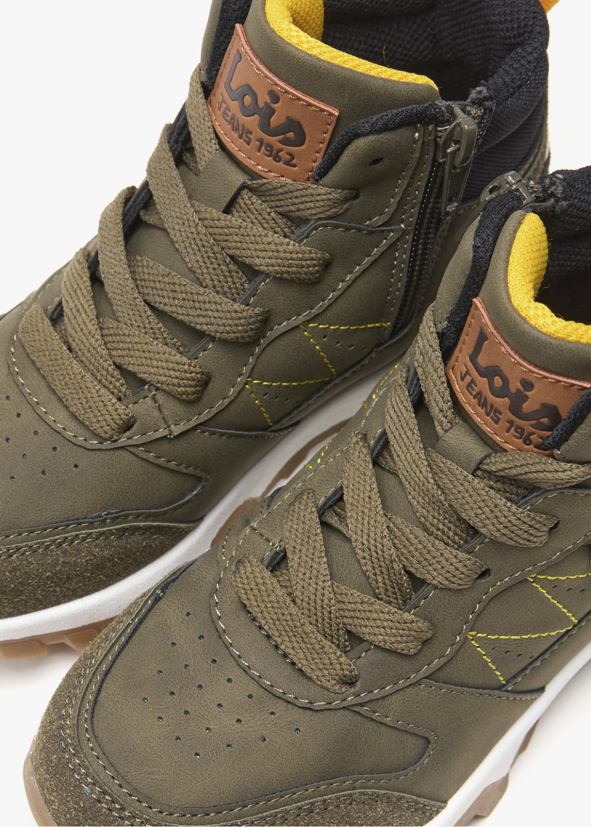 Botines Casual Outdoor Cremallera Interior verde