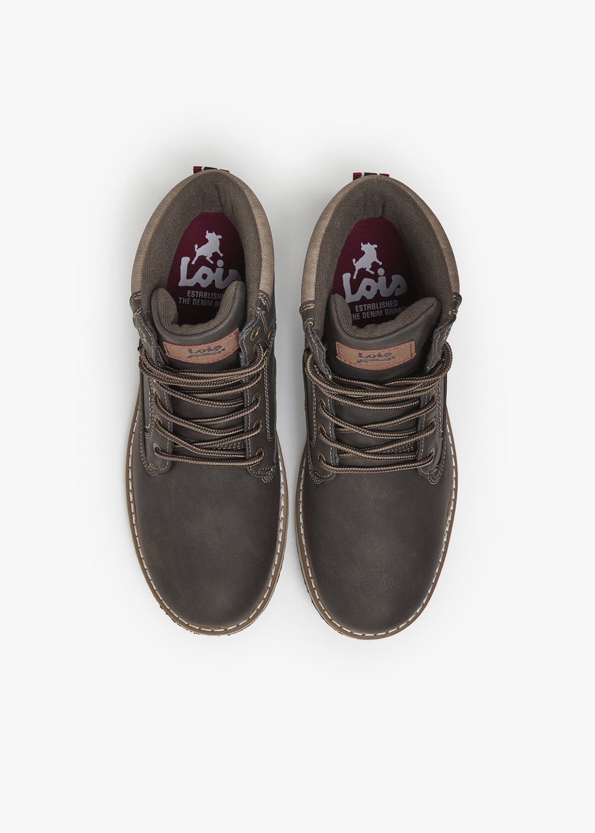 Botas Casual cordones antideslizante marrón