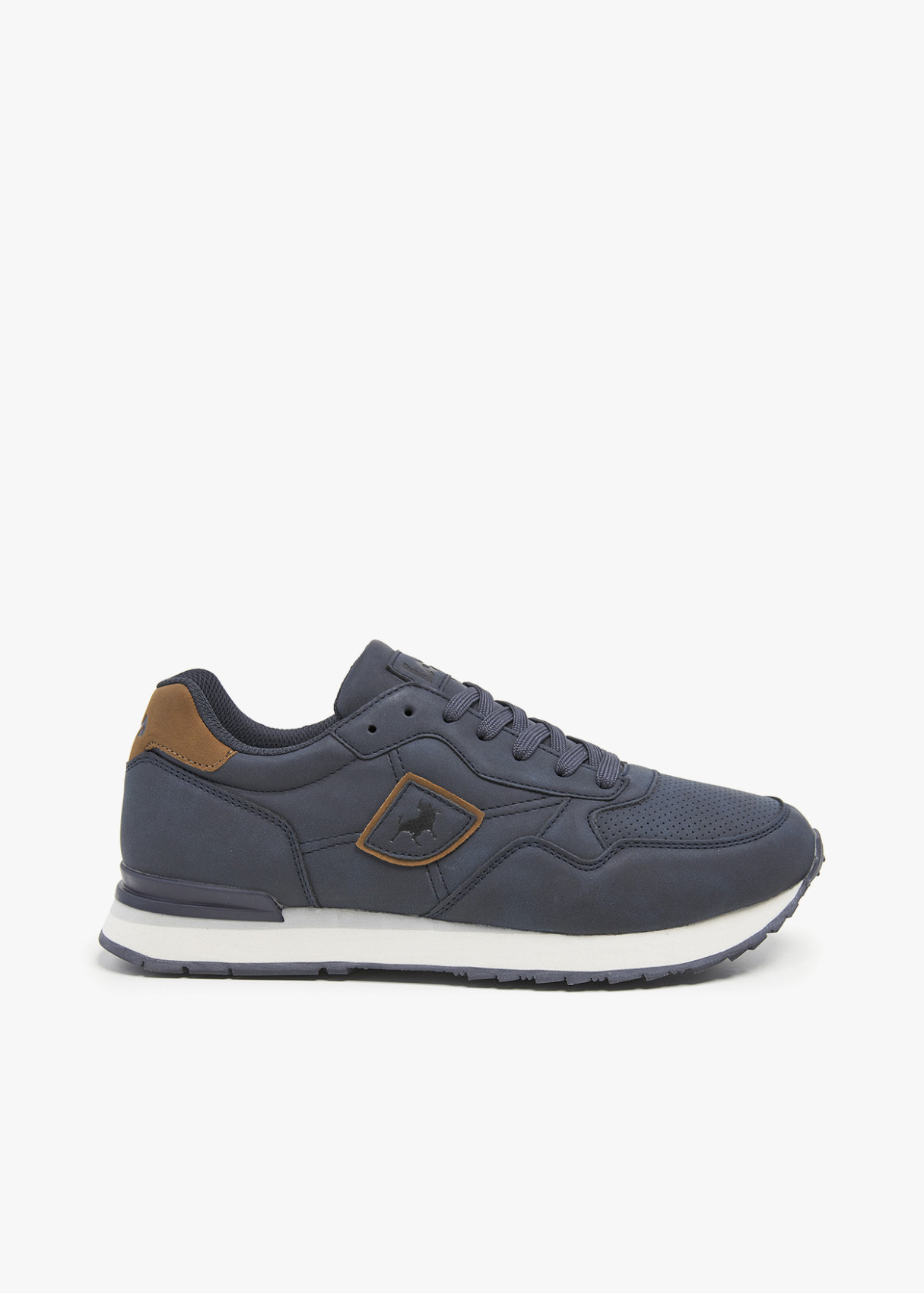 Sneakers casual running combinado azul