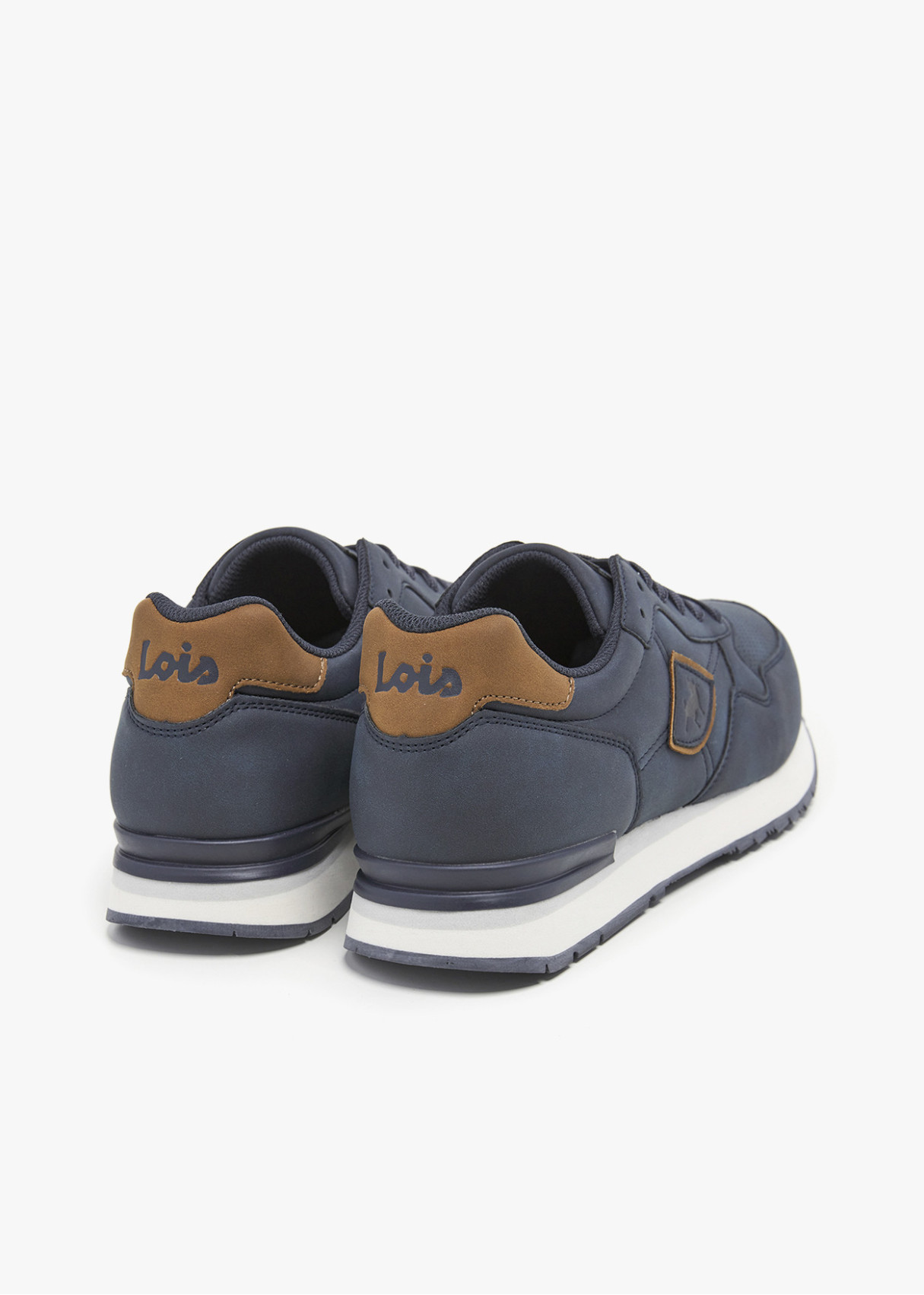 Sneakers casual running combinado azul
