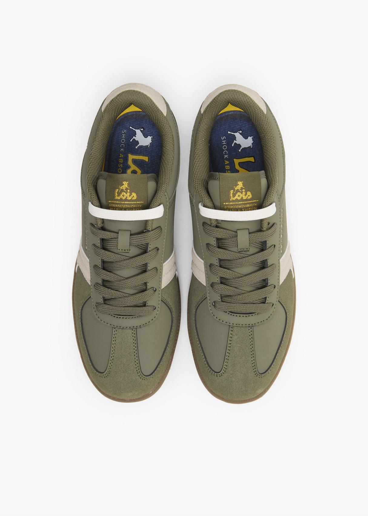 Bambas Casual contraste verde