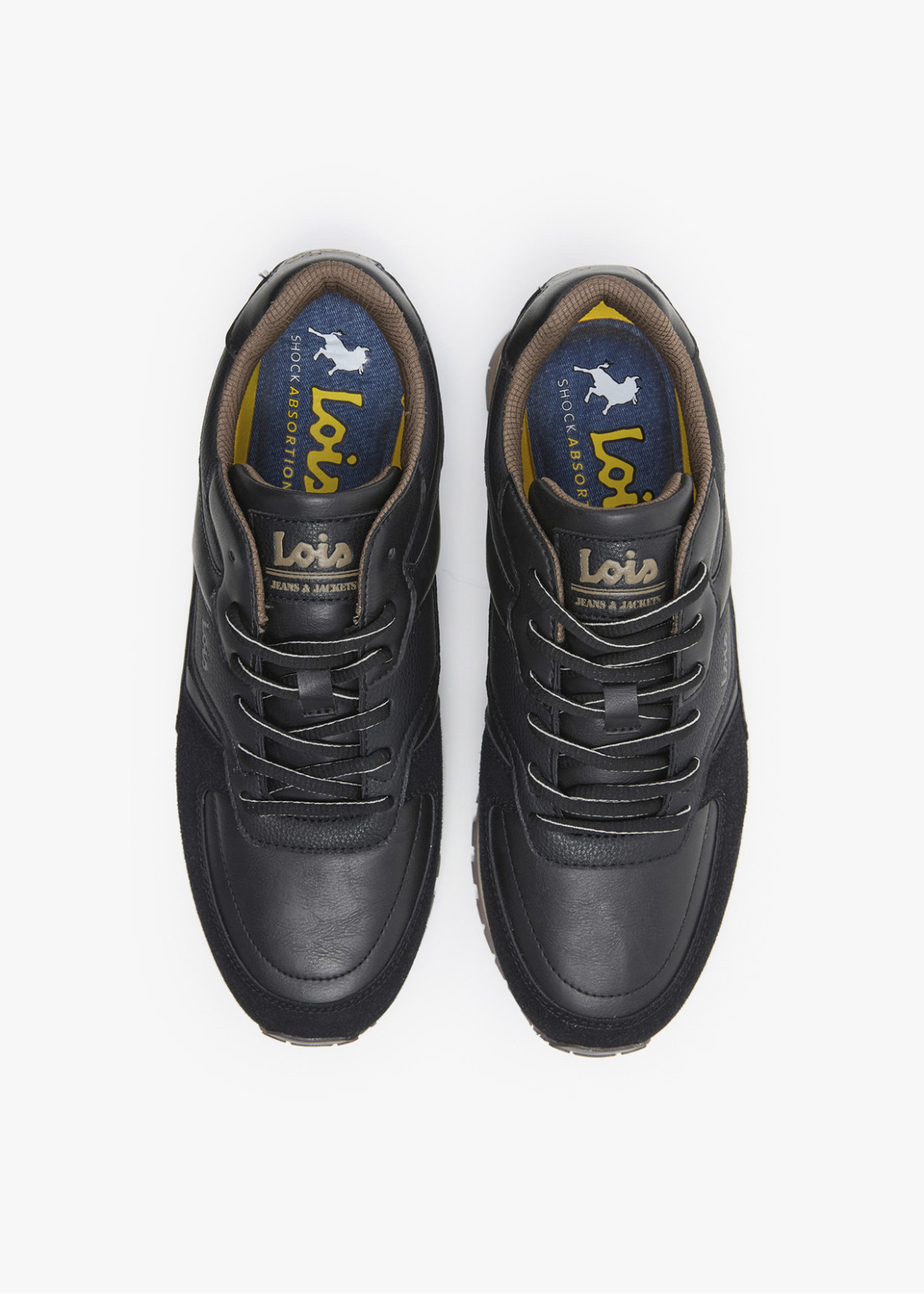 Sneaker casual piel sintética negro