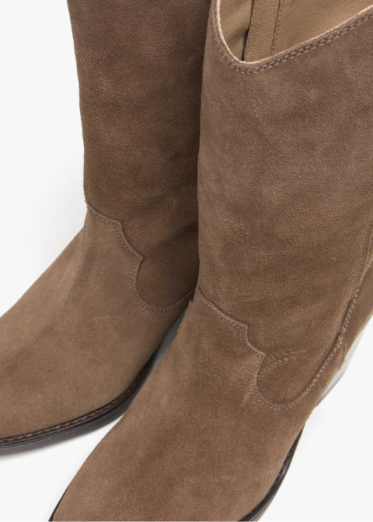 Botas altas Cowboy De Piel marrón