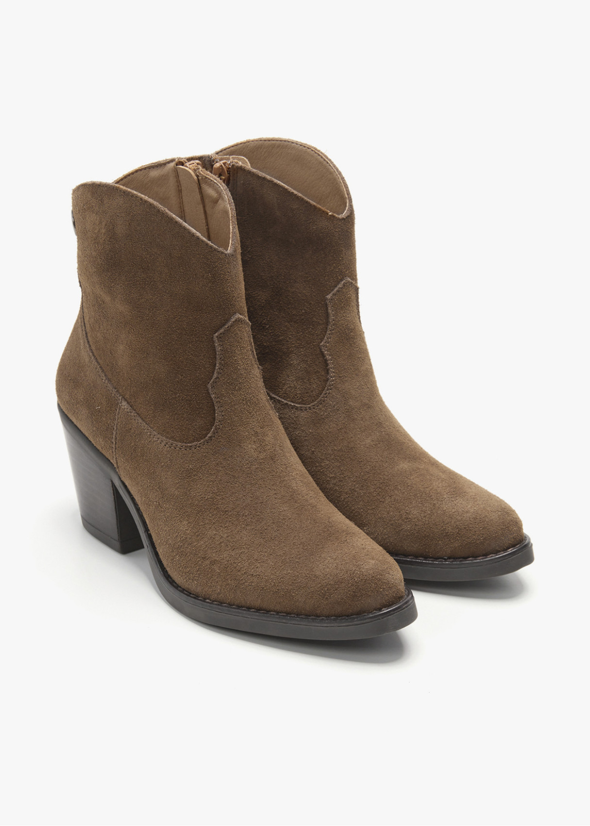 Botines Cowboy De Piel marrón