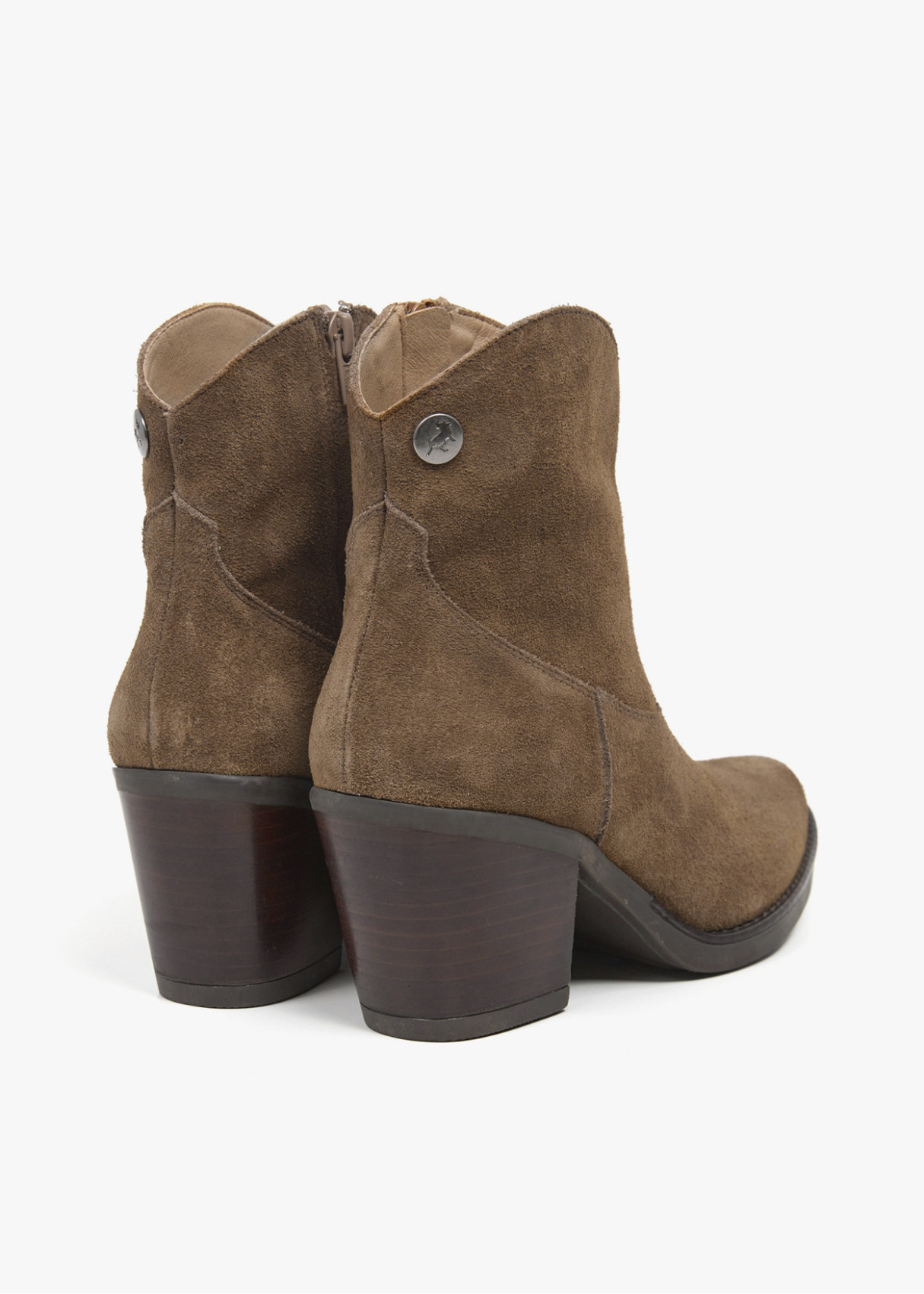 Botines Cowboy De Piel marrón