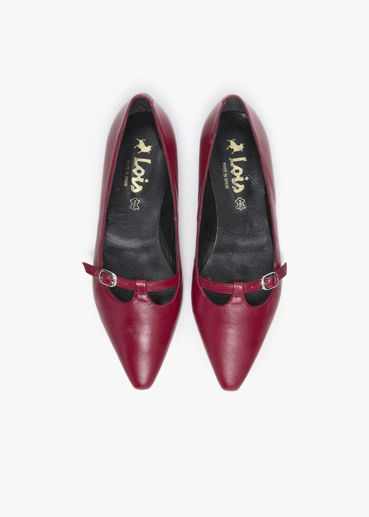 Bailarinas Planas De Piel roja